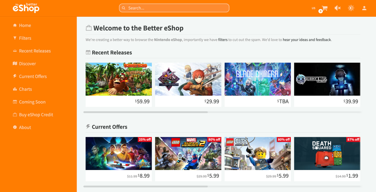 В сети запустили «лучшую версию» магазина eShop - изображение 1 В сети запустили «лучшую версию» магазина eShop - фото 1