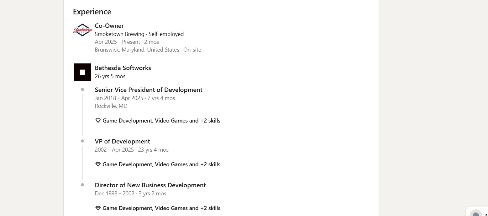 Ветеран Bethesda по имени Тодд не дождался релиза The Elder Scrolls 6 и ушёл варить пиво - изображение 1 Ветеран Bethesda по имени Тодд не дождался релиза The Elder Scrolls 6 и ушёл варить пиво - фото 1