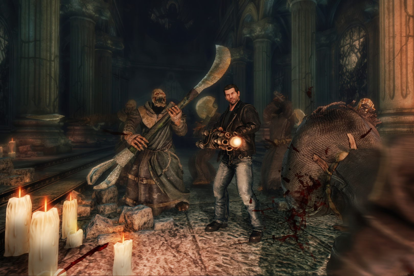 Фишкой Hell &amp; Damnation стал кооперативный режим, в котором можно устраивать мочилово вместе с другом.

Источник: видеоигра Painkiller: Hell &amp; Damnation