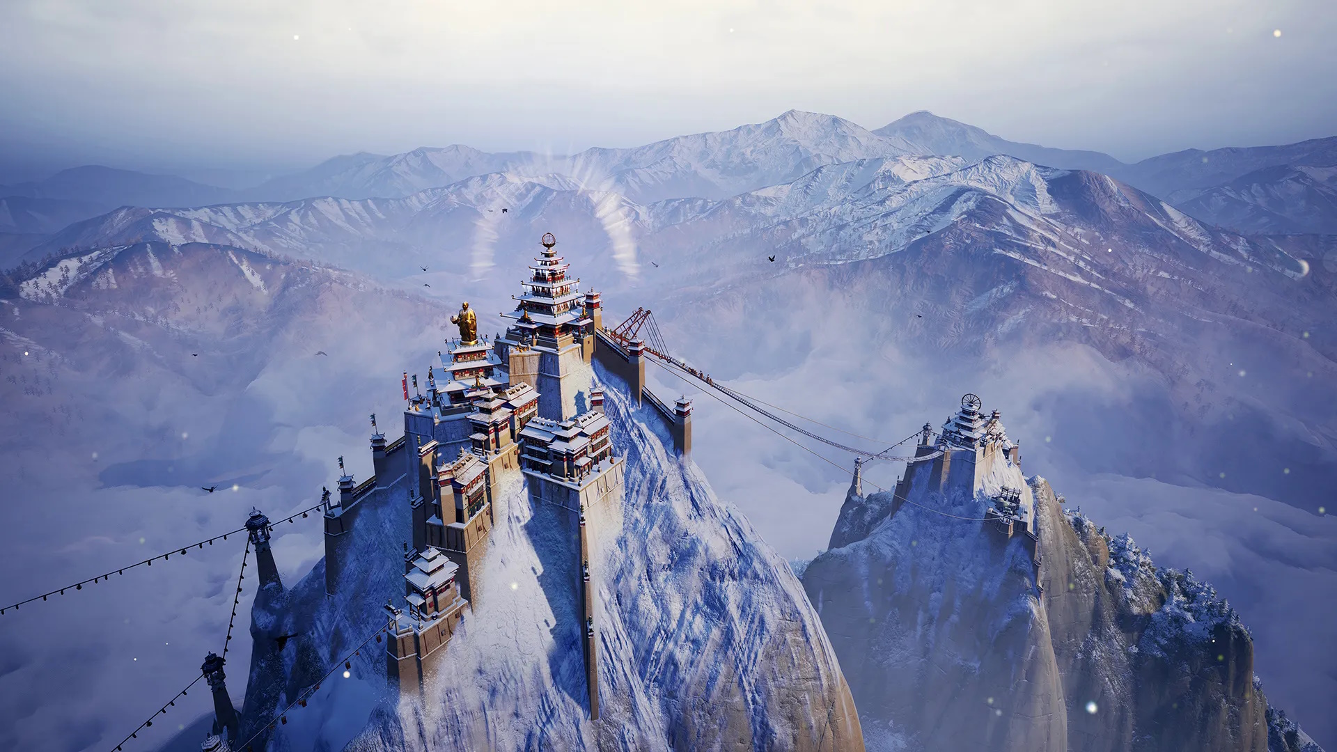 Постройка храма — главное испытание и цель всей игры.
Источник: видеоигра Laysara: Summit Kingdom