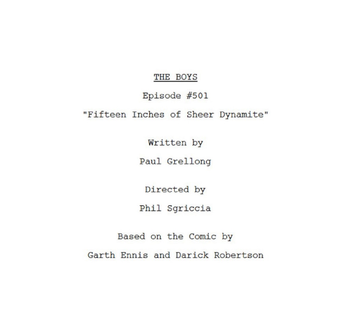 Шоураннер сериала «Пацаны» объявил старт съёмок пятого сезона и название его первой серии - изображение 1 Шоураннер сериала «Пацаны» объявил старт съёмок пятого сезона и название его первой серии - фото 1