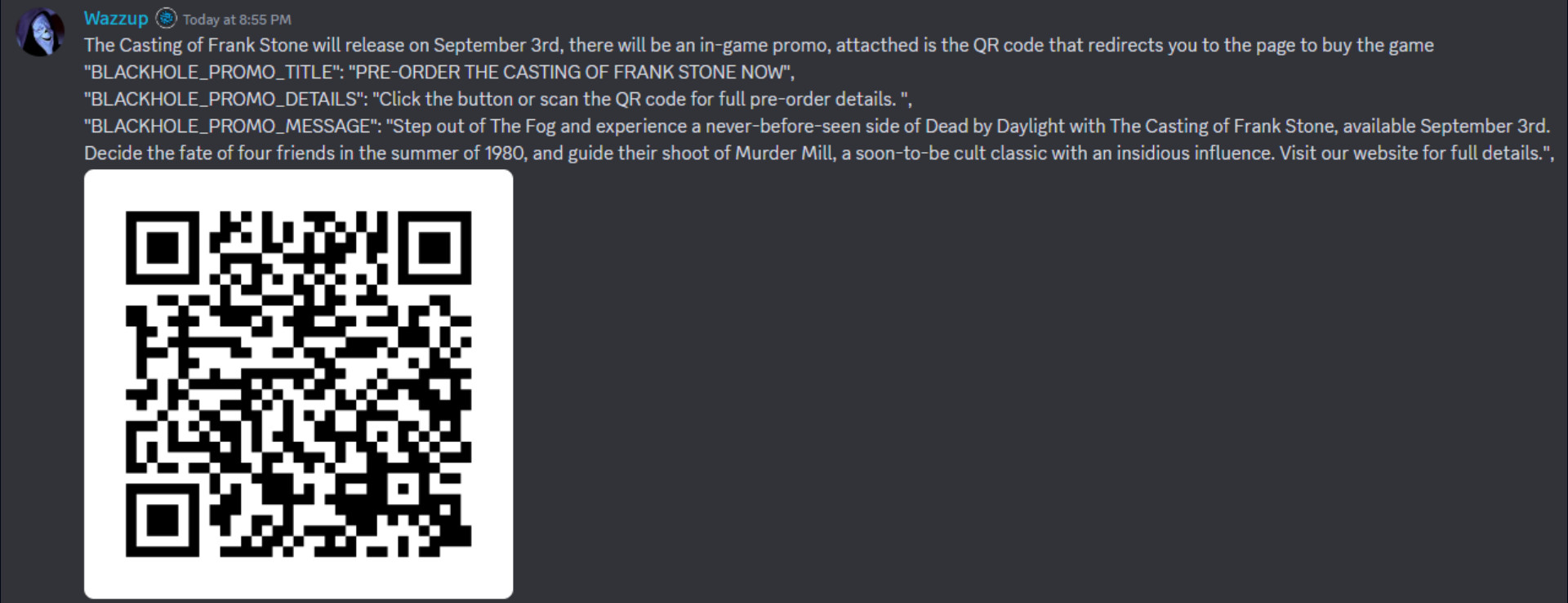 The Casting of Frank Stone в мире Dead by Daylight может выйти в начале сентября - фото 1