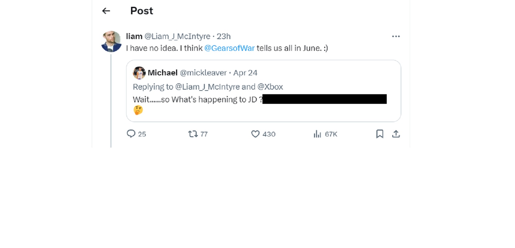 Сыгравший JD в Gears of War актёр подогрел слухи об анонсе новой игры этим летом - фото 1