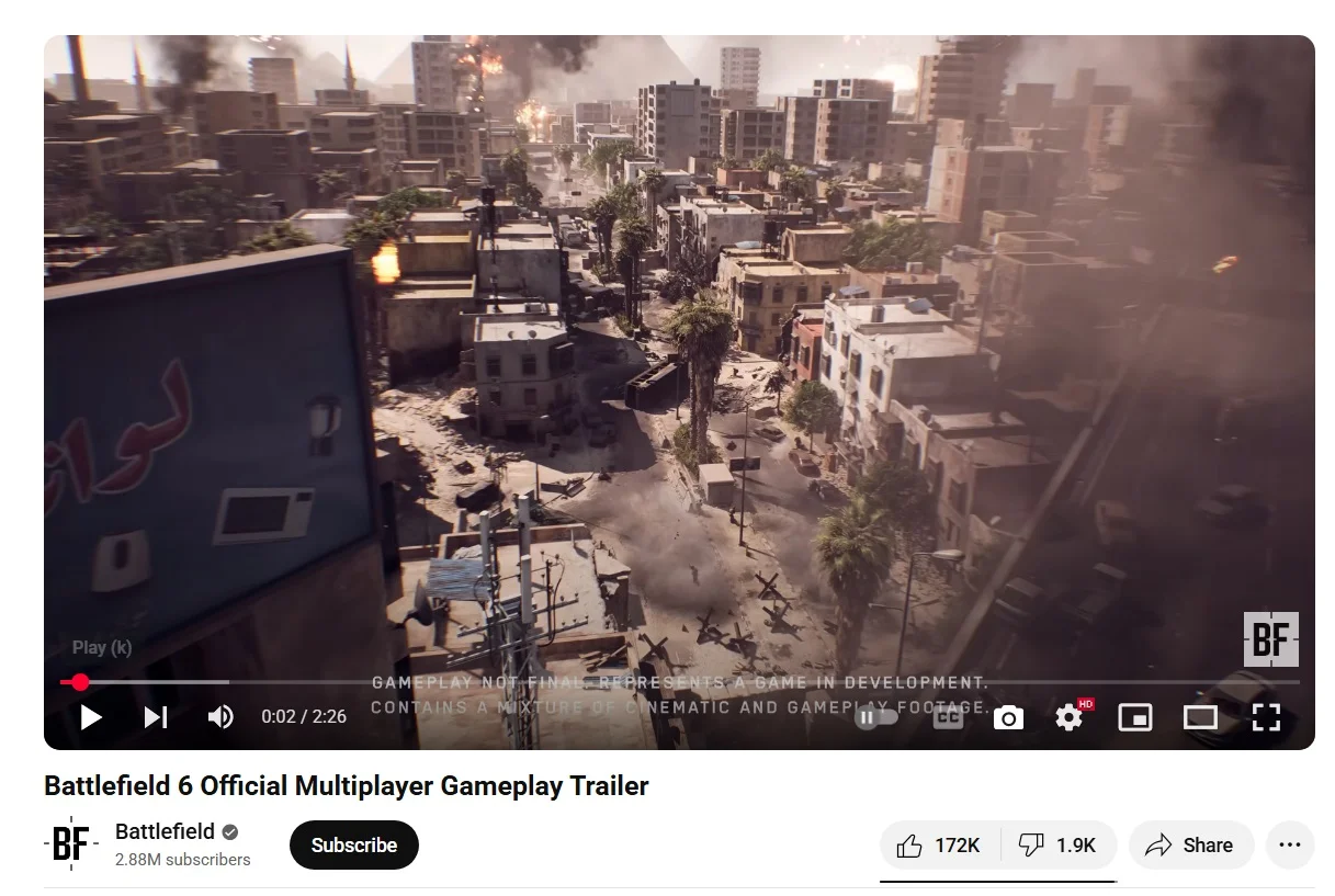 Скриншот YouTube