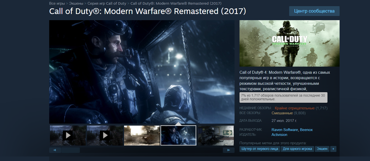 Мод H2M для Call of Duty: Modern Warfare Remastered закрыли из-за Activision - изображение 1 Мод H2M для Call of Duty: Modern Warfare Remastered закрыли из-за Activision - фото 1