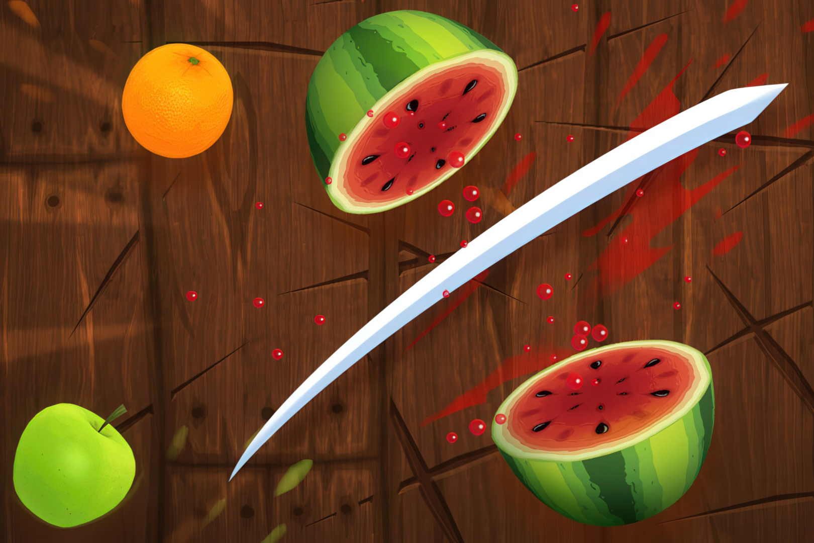 Источник: видеоигра Fruit Ninja