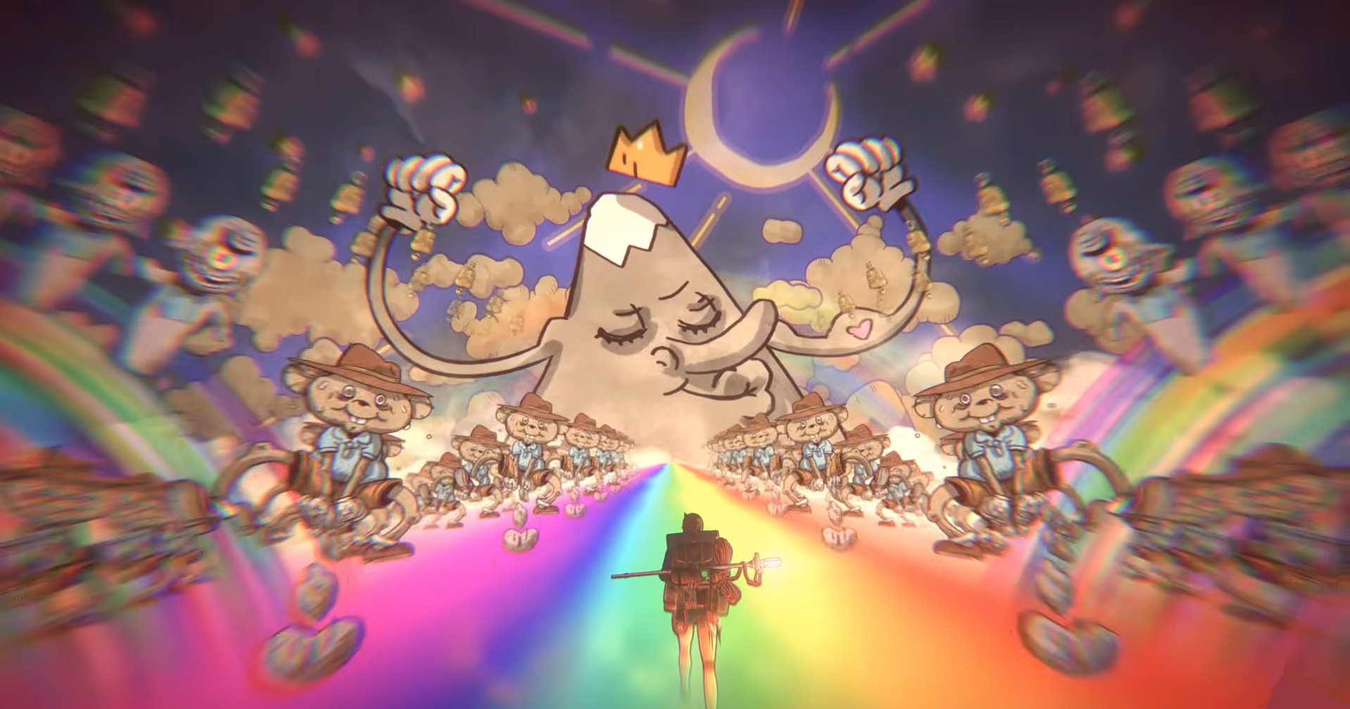 Есть здесь и такая сценка. Давайте обойдёмся без спойлеров — это надо пережить лично...

Источник: видеоигра Cairn