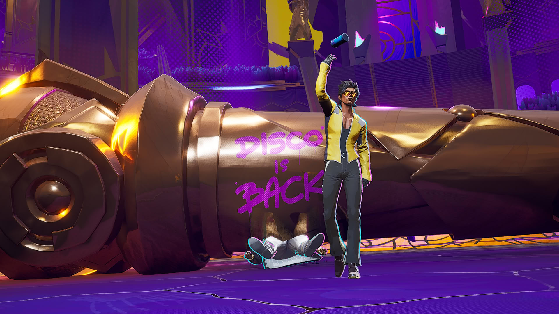 Mic drop.
Источник: видеоигра Dead as Disco