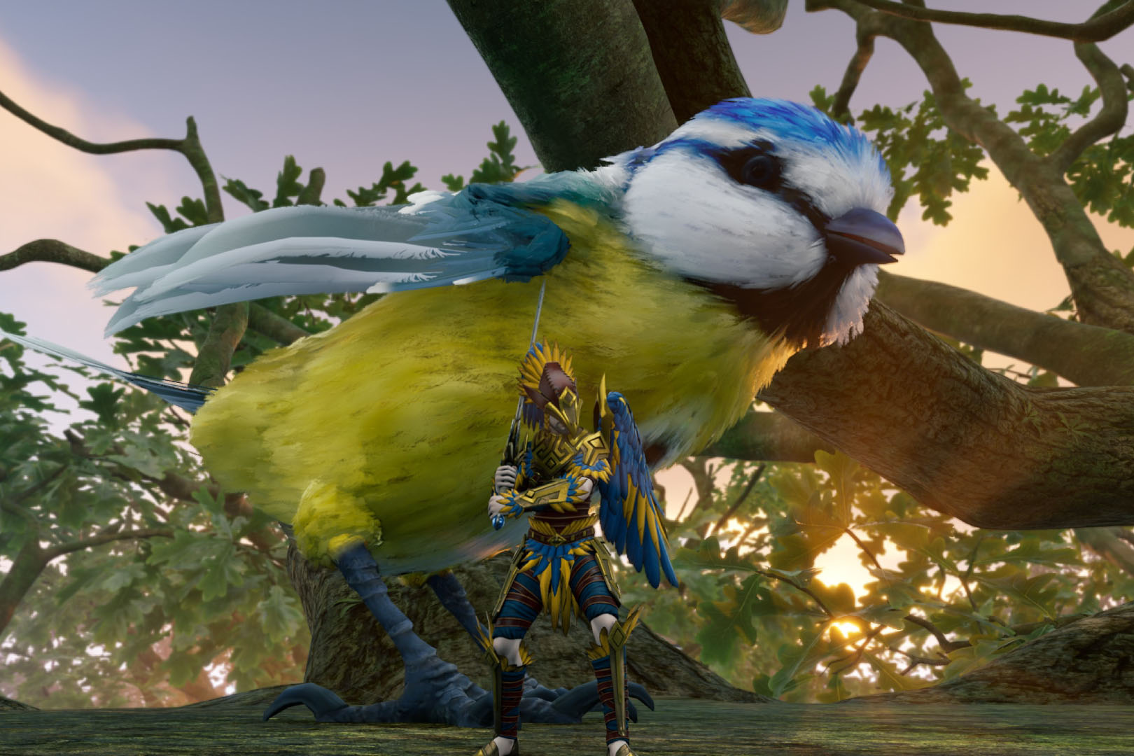 Игрок — крошечный человек в мире гигантских насекомых и растений.
Источник: видеоигра Smalland: Survive the Wild