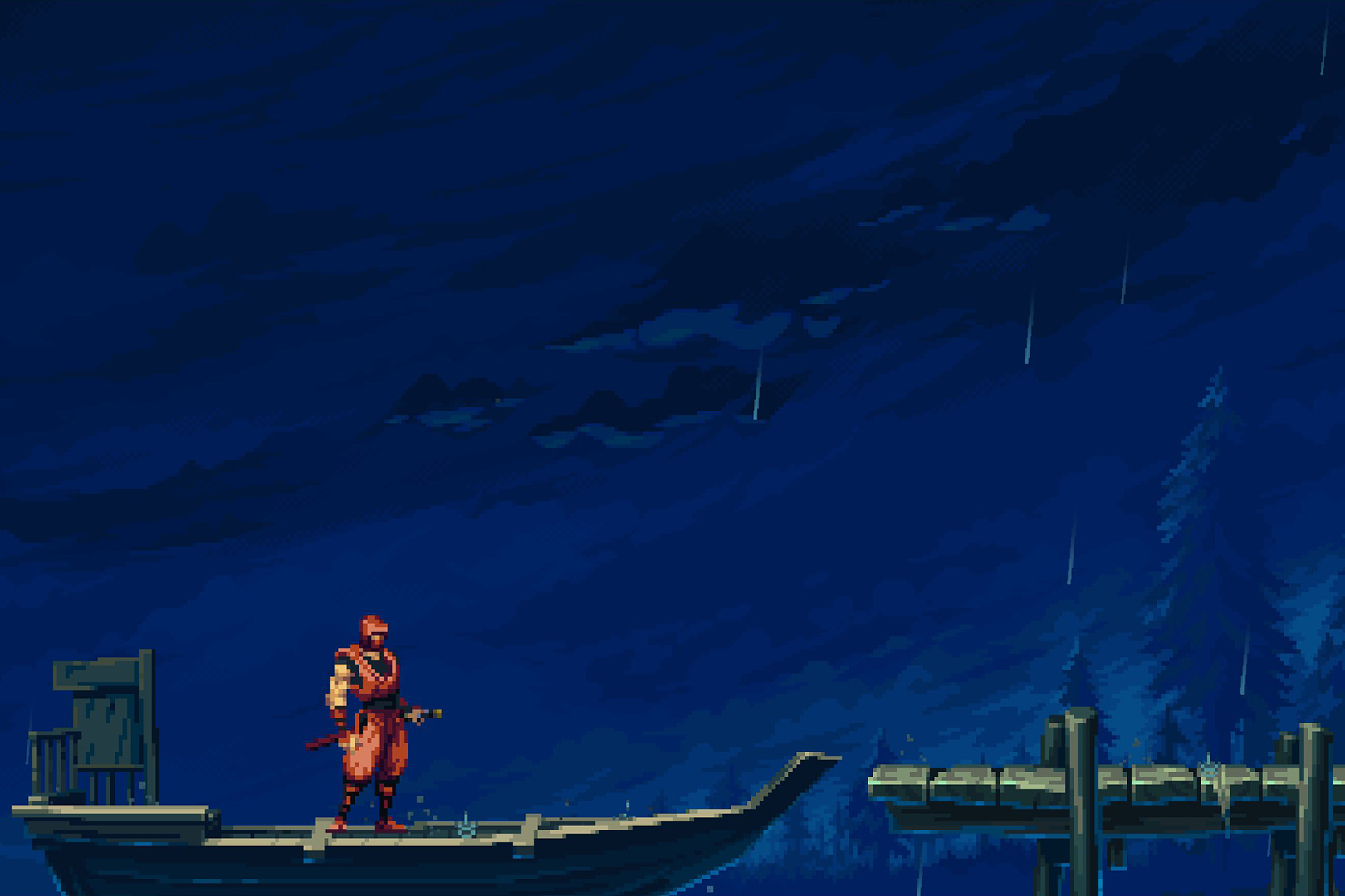Пролог у игры получился дико атмосферный.
Источник: видеоигра Ninja Gaiden: Ragebound