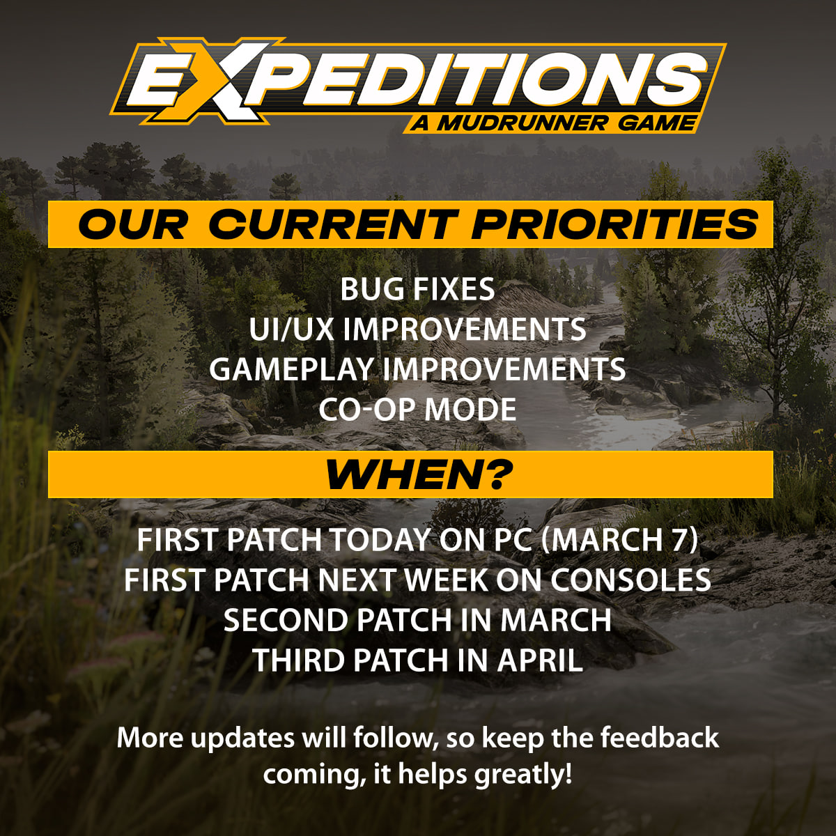 Expeditions A MudRunner Game получила первый патч с фоторежимом - изображение 1 Expeditions A MudRunner Game получила первый патч с фоторежимом - фото 1