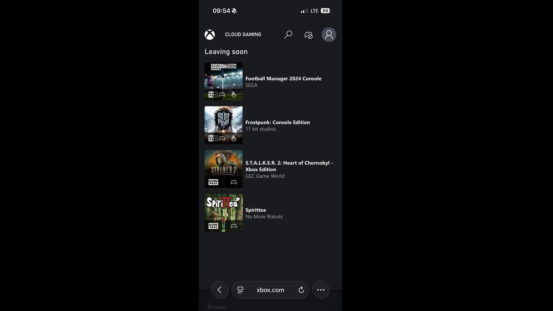 Изменения в каталоге Game Pass