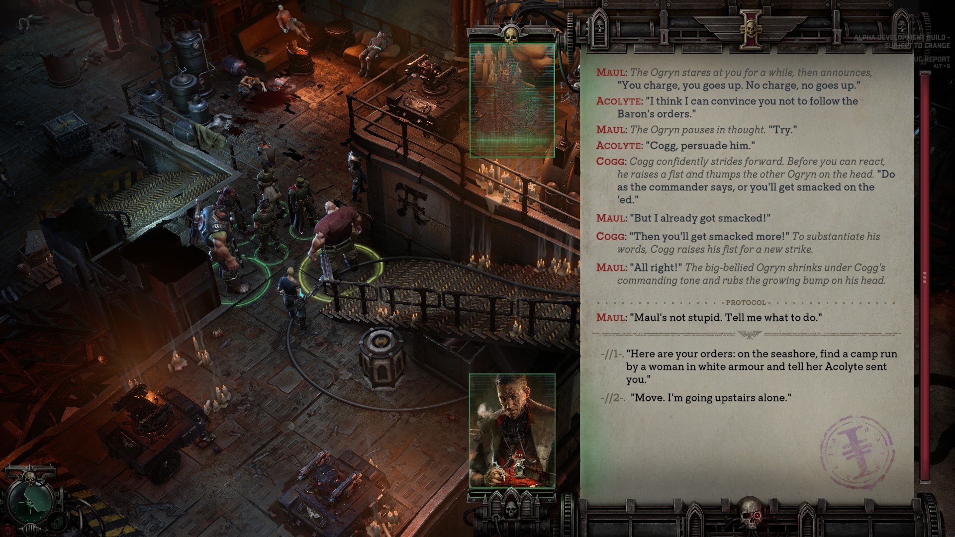 Д - дипломатия.
Источник: видеоигра Warhammer 40,000: Dark Heresy