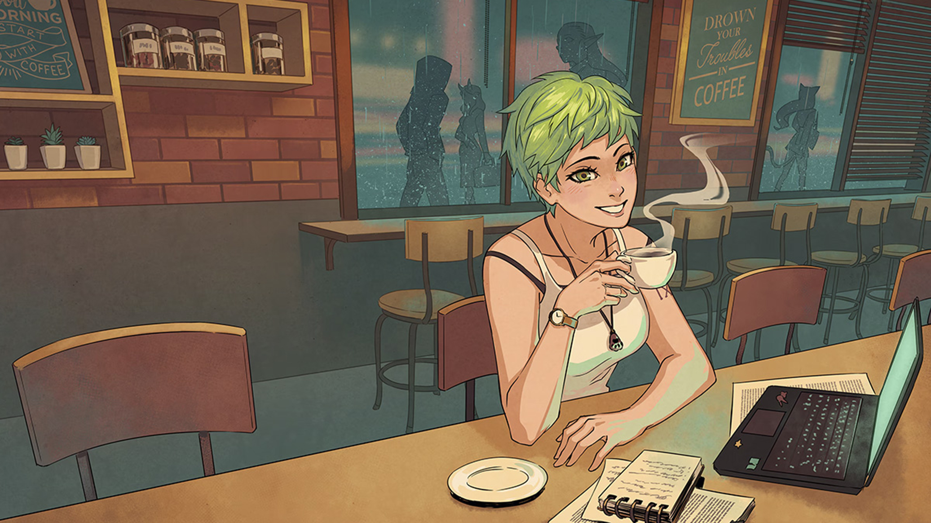 Источник: видеоигра Coffee Talk