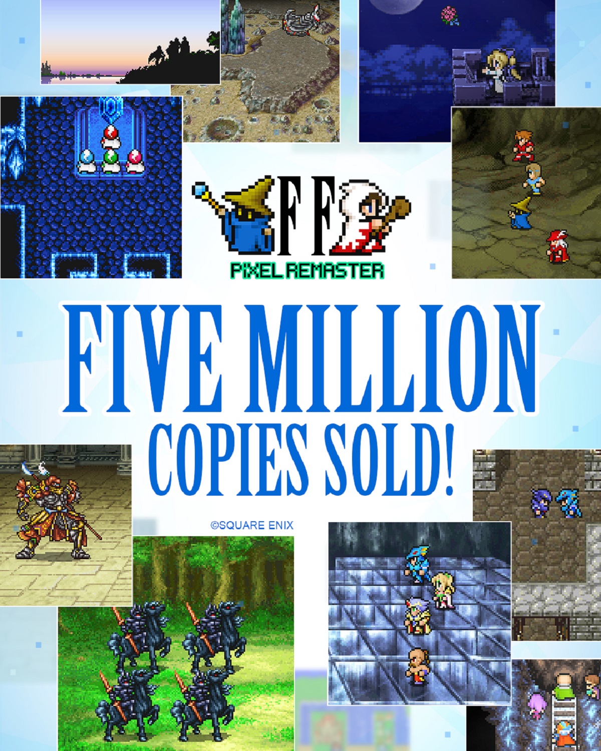 Square Enix продала 5 млн копий Final Fantasy Pixel Remaster — тираж серии превысил 200 млн - изображение 1 Square Enix продала 5 млн копий Final Fantasy Pixel Remaster — тираж серии превысил 200 млн - фото 1