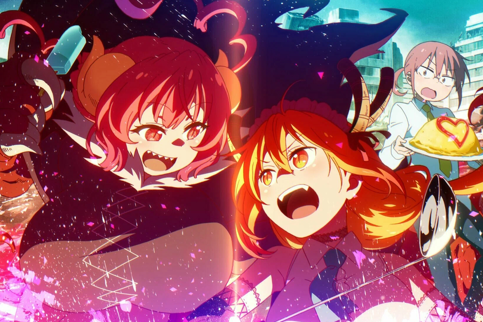 На 2025 год «Дракон-горничная госпожи Кобаяси» содержит в себе два сезона, один спецвыпуск и один полнометражный фильм.

Источник: Kyoto Animation