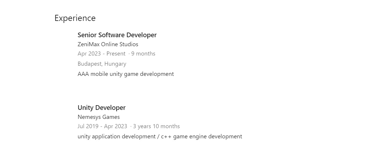Сотрудник ZeniMax Online Studios упомянул разработку мобильной AAA-игры на Unity - фото 1