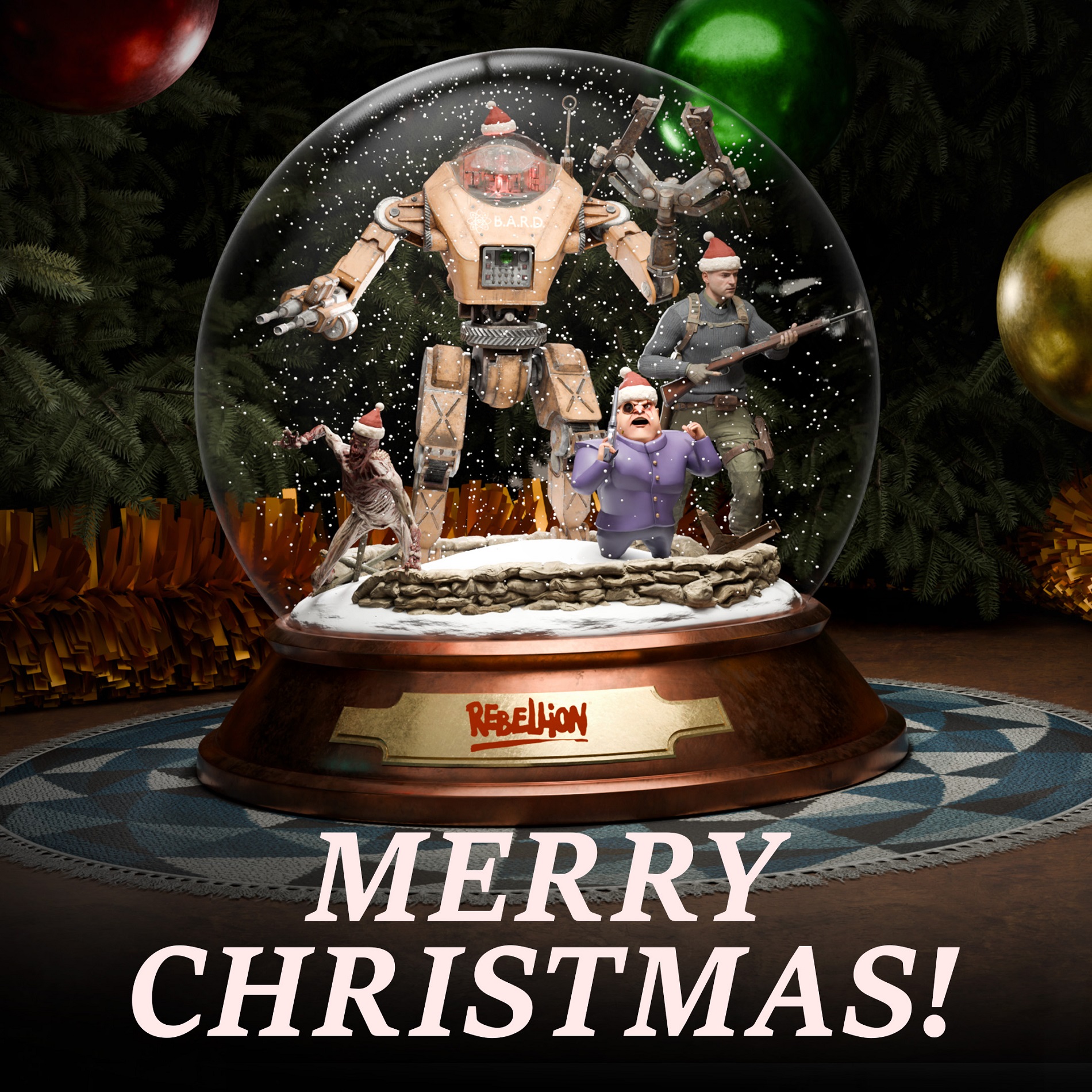 Герои Expedition 33, Atomic Heart и других игр красуются на открытках к Новому году - фото 10