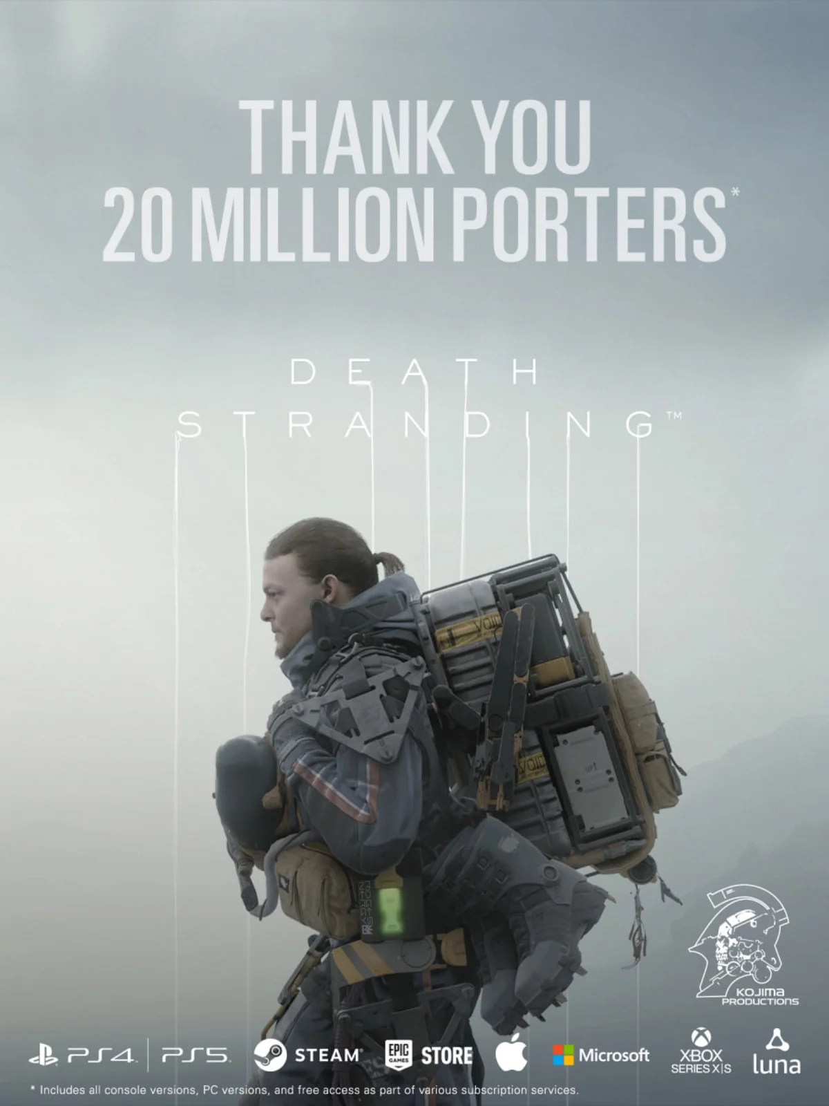 Death Stranding достигла нового рекорда - аудитория игры превысила 20 млн игроков.