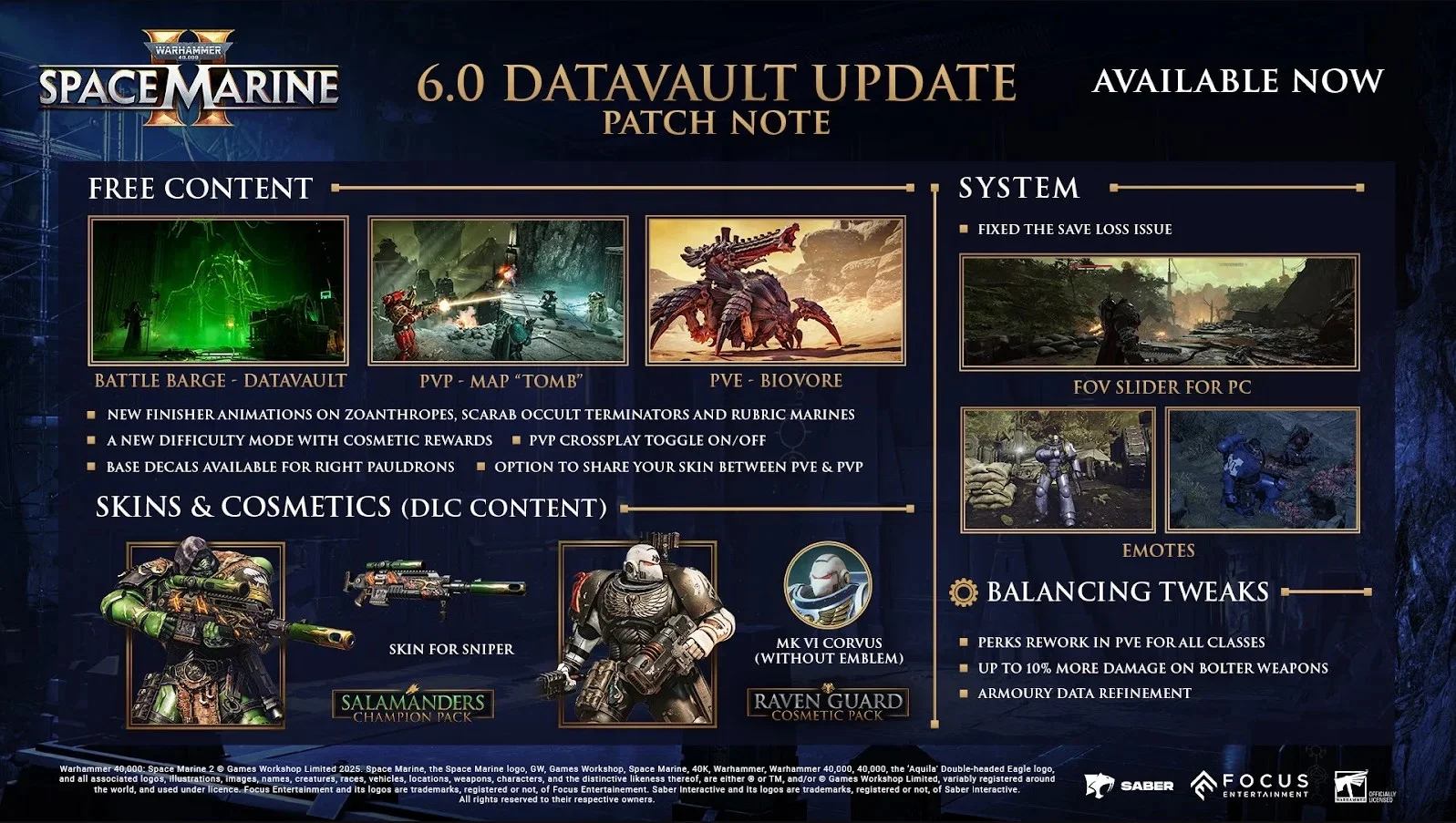  Авторы Warhammer 40,000: Space Marine 2 работают над хотфиксом для исправления вылетов и проблем с подключением.
