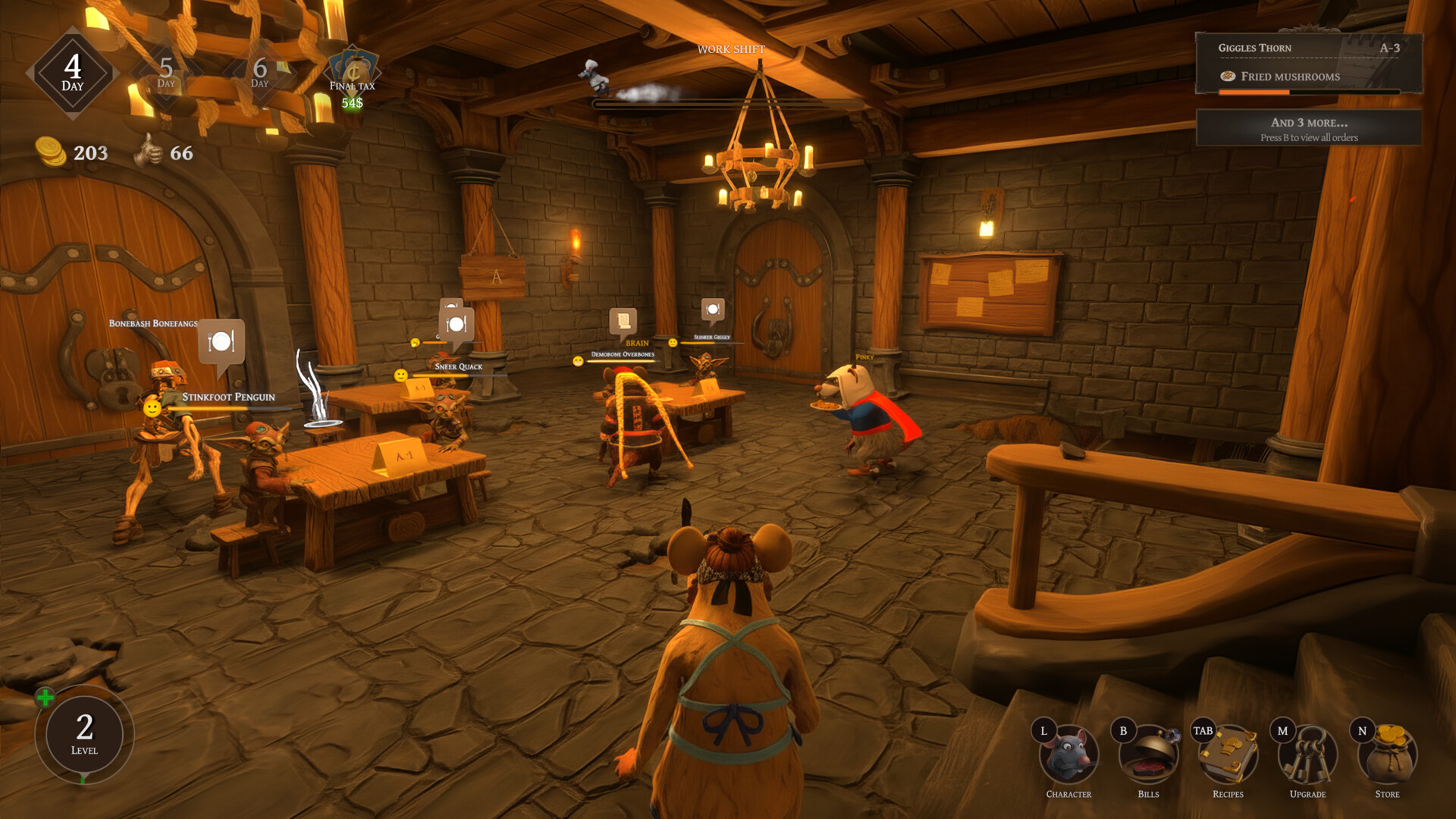 Больше столов — больше заказов.

Источник: видеоигра Restaurats