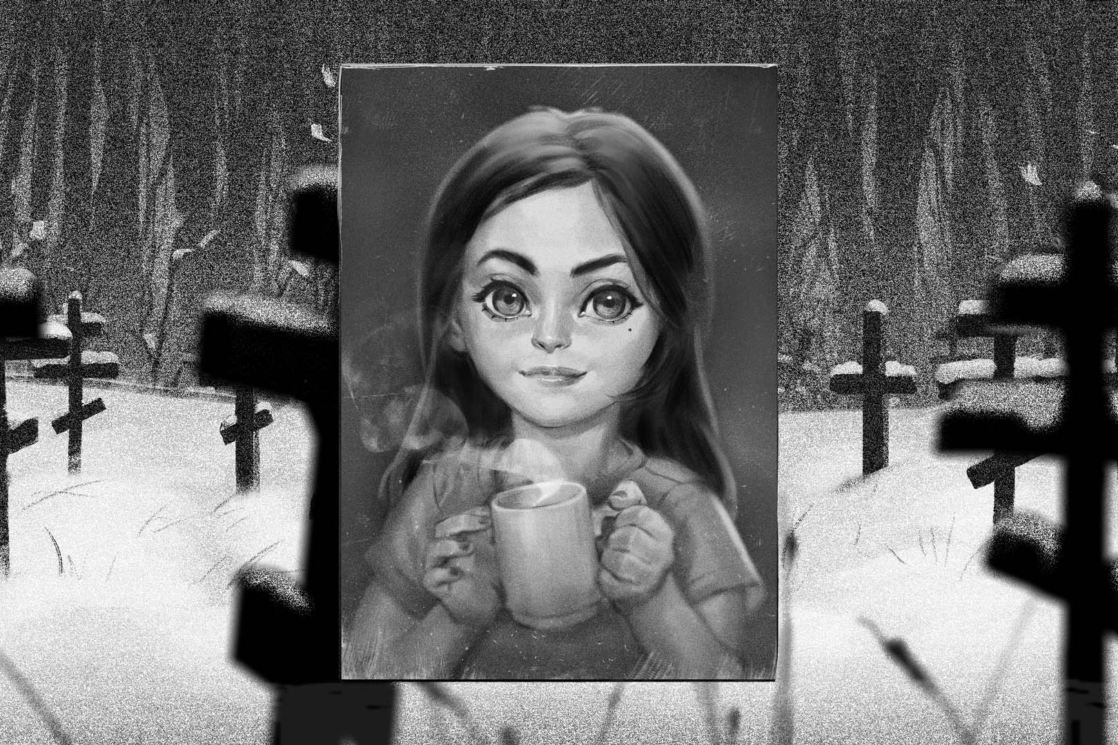 Ох уж эта стилистика телевидения 90-х.
Источник: визуальная новелла Tiny Bunny