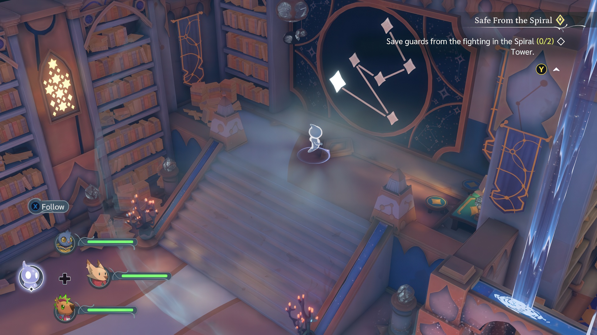 Придётся ориентироваться по звёздам.

Источник: видеоигра The Lonesome Guild