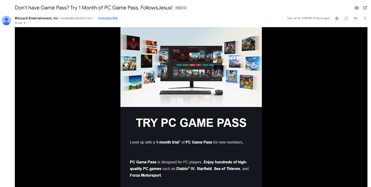 Создатели Diablo 4 и Overwatch 2 начали неожиданно дарить месяц подписки PC Game Pass - изображение 1 Создатели Diablo 4 и Overwatch 2 начали неожиданно дарить месяц подписки PC Game Pass - фото 1