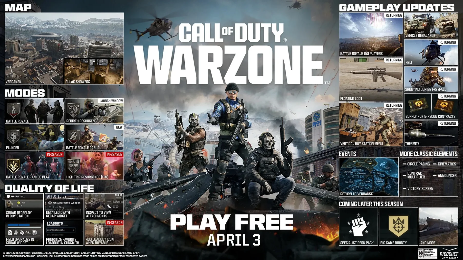 В Call of Duty: Warzone начался 3 сезон с Верданском и новыми режимами.
