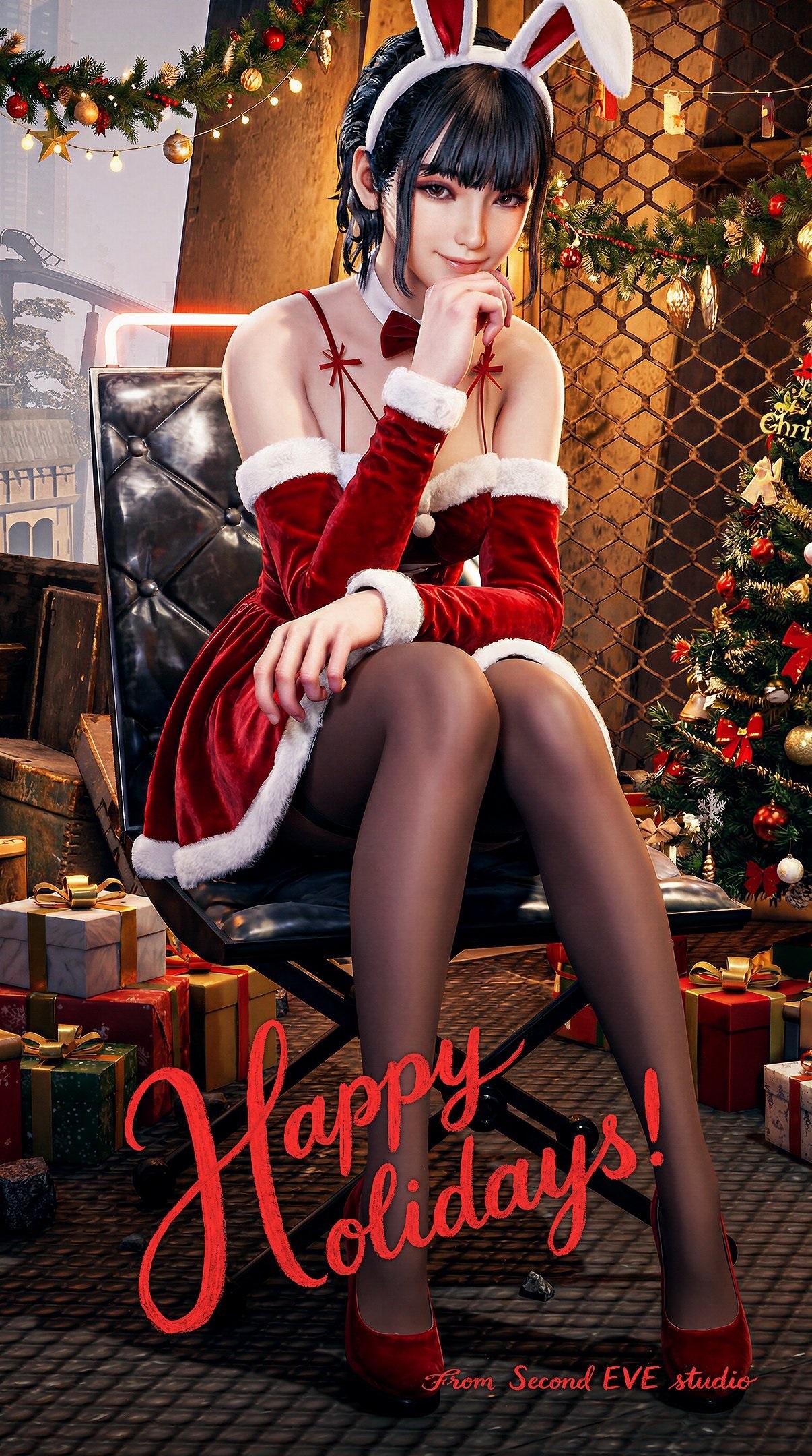 Герои Expedition 33, Atomic Heart и других игр красуются на открытках к Новому году - фото 3