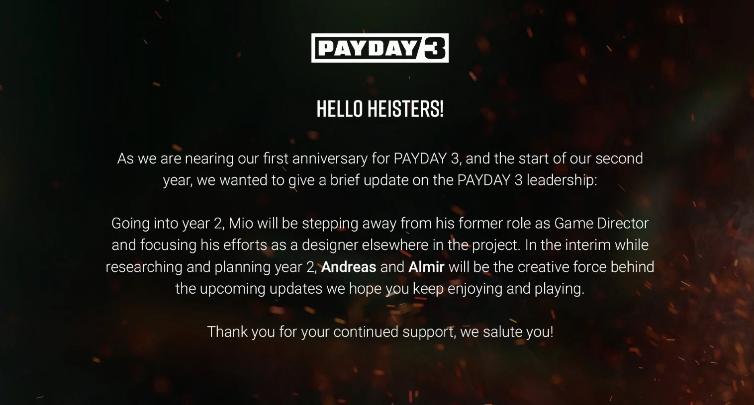 Создатели Payday 3 начали планировать обновления для второго года поддержки - фото 1