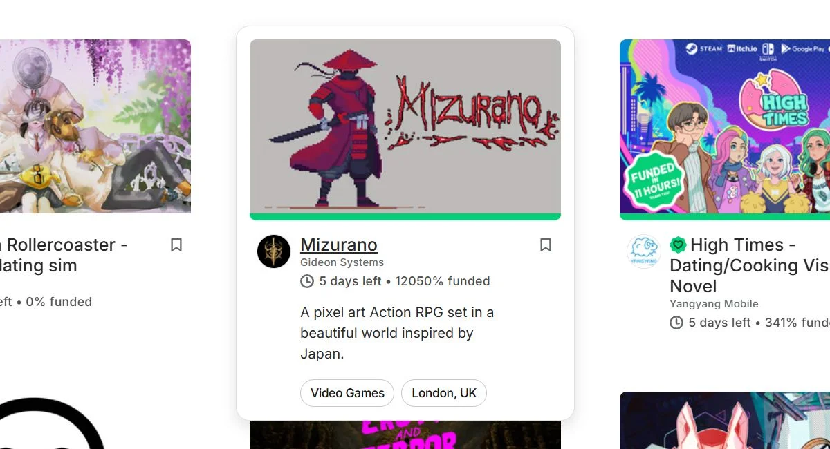 Пиксельный боевик Mizurano выполнил цель на Kickstarter на 12050% - фото 1