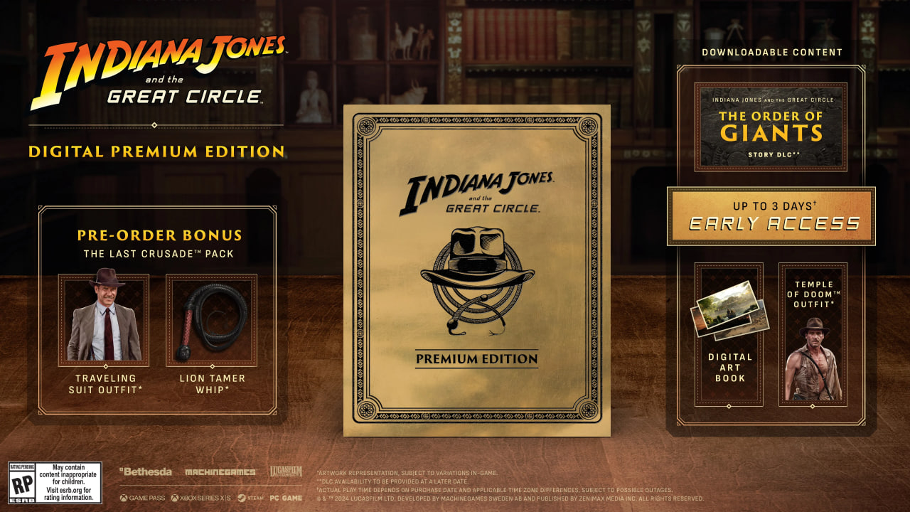 Обладатели коллекционного издания Indiana Jones and the Great Circle получат глобус и DLC - изображение 2 Обладатели коллекционного издания Indiana Jones and the Great Circle получат глобус и DLC - фото 2