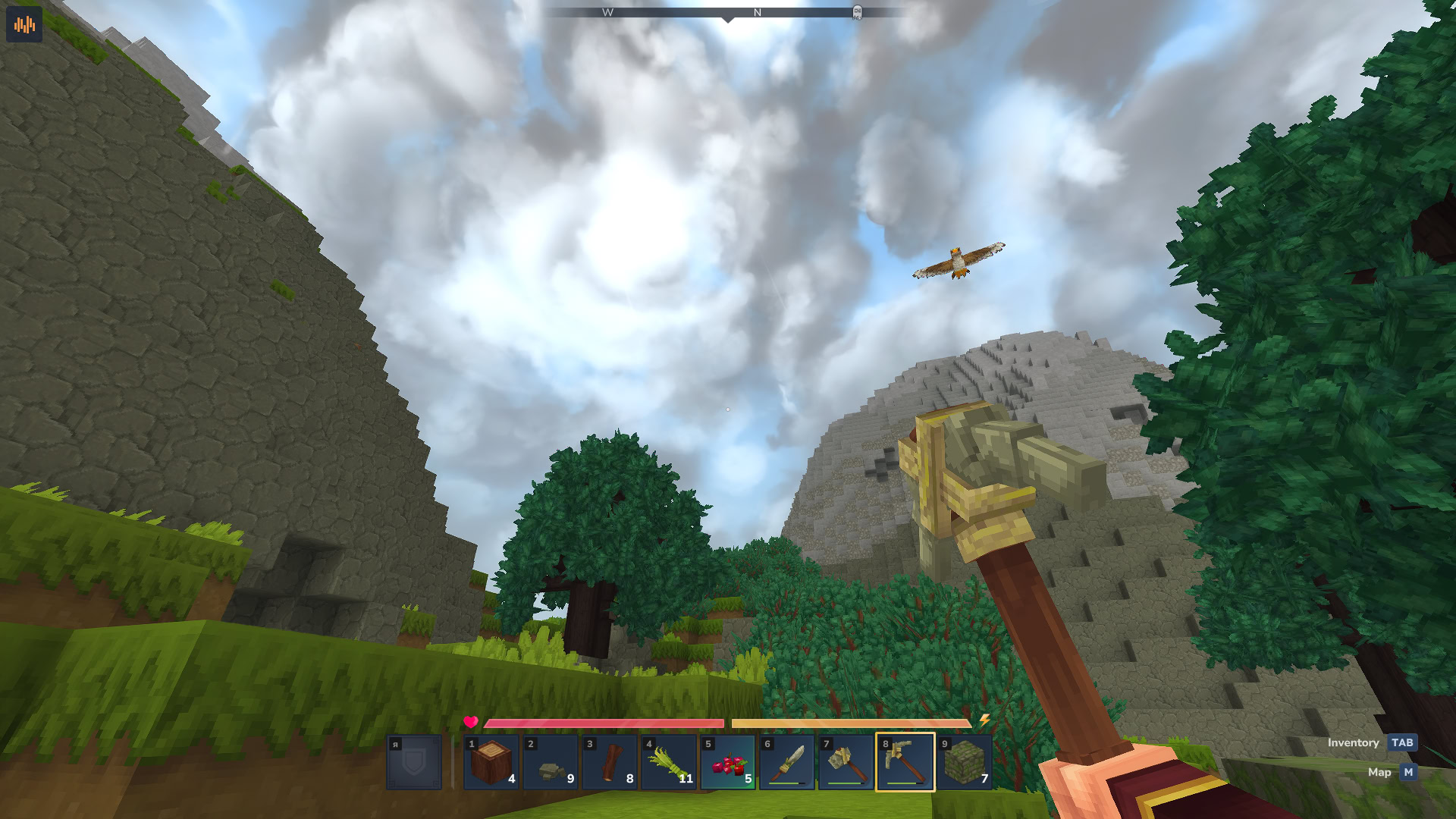 Добро пожаловать в кубический мир Hytale.
Источник: видеоигра Hytale