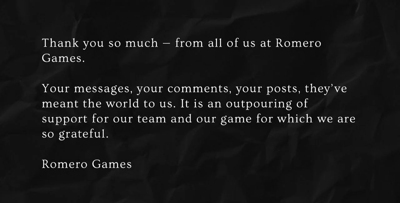 Студия Romero Games предположительно закрыта - изображение 1 Студия Romero Games предположительно закрыта - фото 1