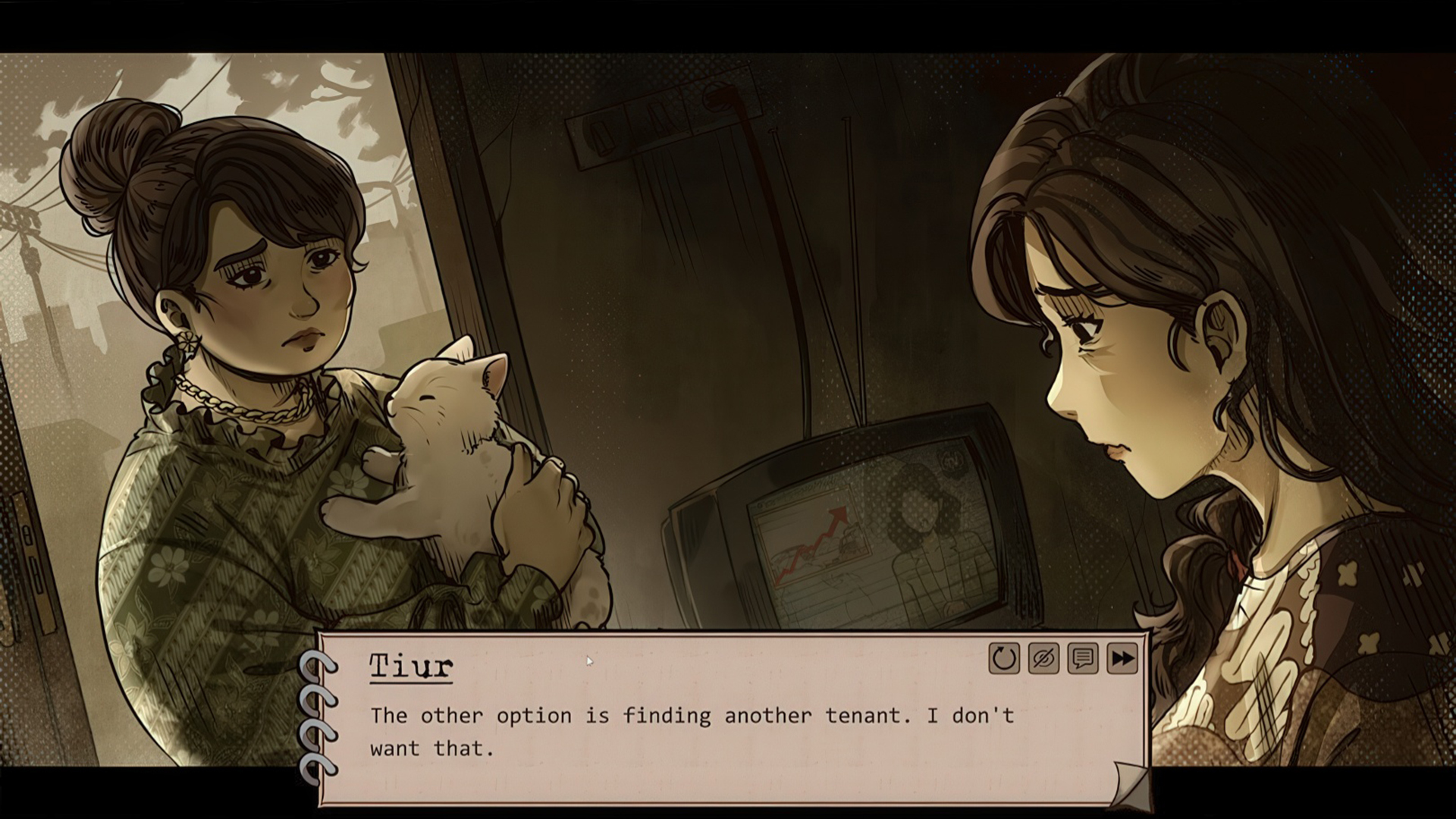 Арендодательница — источник главных трудностей для Дэви, но это не делает её плохим человеком.
Источник: видеоигра 1998: The Toll Keeper Story