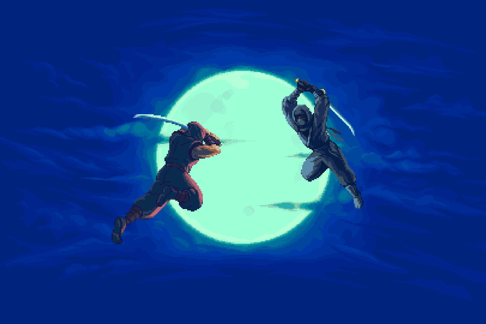 Один удар решает всё.
Источник: видеоигра Ninja Gaiden: Ragebound