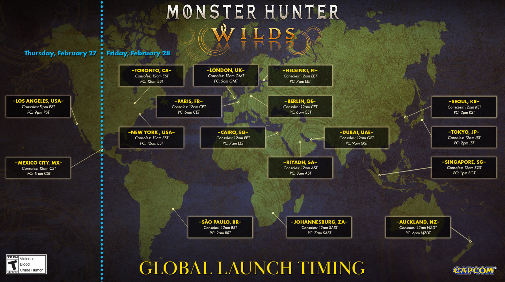 Capcom объявила старт предзагрузки Monster Hunter Wilds и назвала точное время релиза - изображение 1 Capcom объявила старт предзагрузки Monster Hunter Wilds и назвала точное время релиза - фото 1