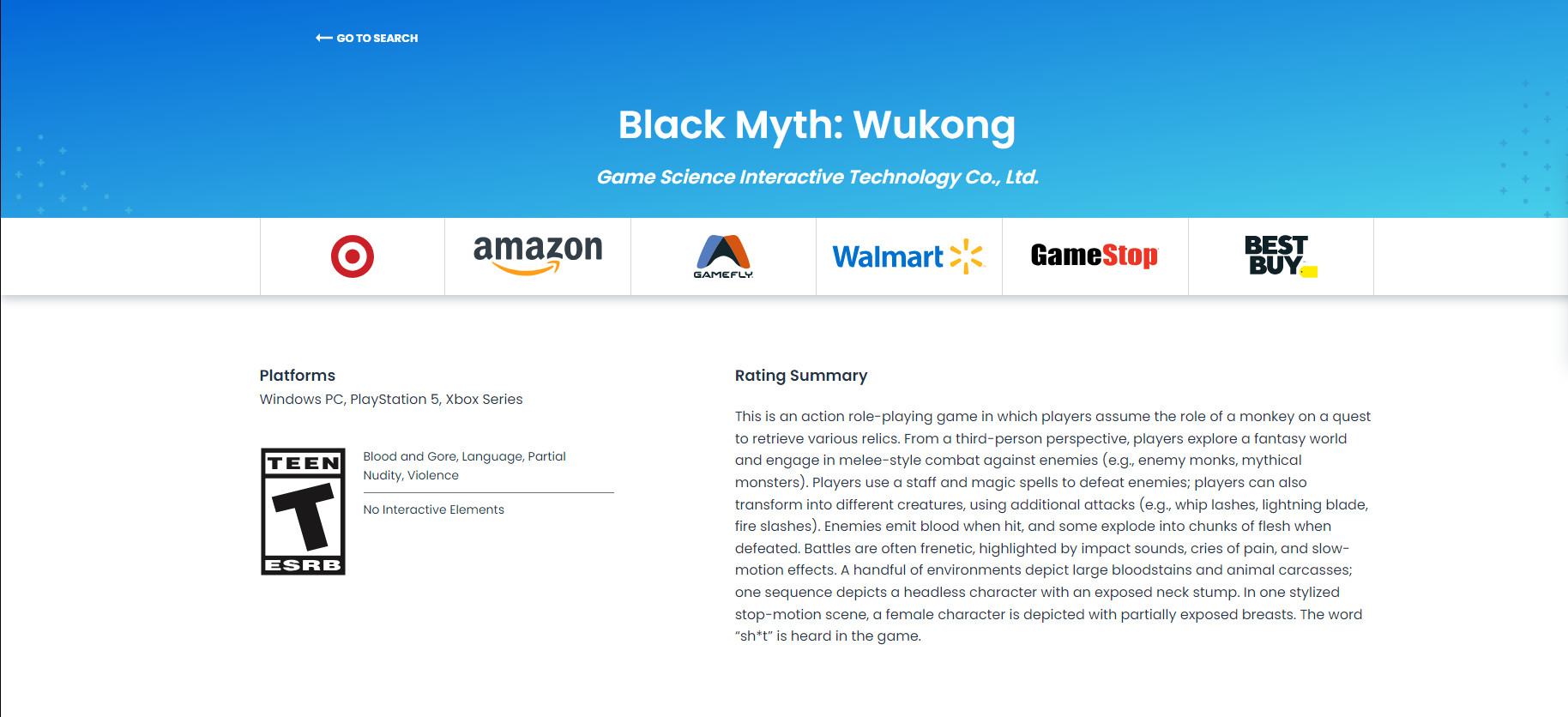 Ролевой экшен Black Myth: Wukong получил возрастной рейтинг для Xbox Series - изображение 1 Ролевой экшен Black Myth: Wukong получил возрастной рейтинг для Xbox Series - фото 1