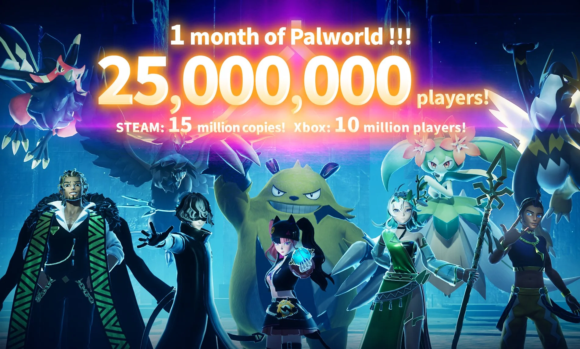 В Palworld уже сыграло 25 миллионов игроков - фото 1