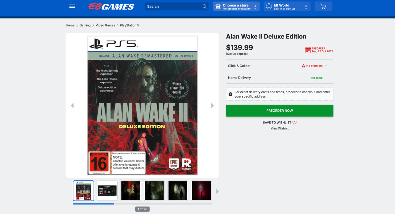 Релиз дополнения The Lake House для Alan Wake 2 может состояться 22 октября - изображение 1 Релиз дополнения The Lake House для Alan Wake 2 может состояться 22 октября - фото 1