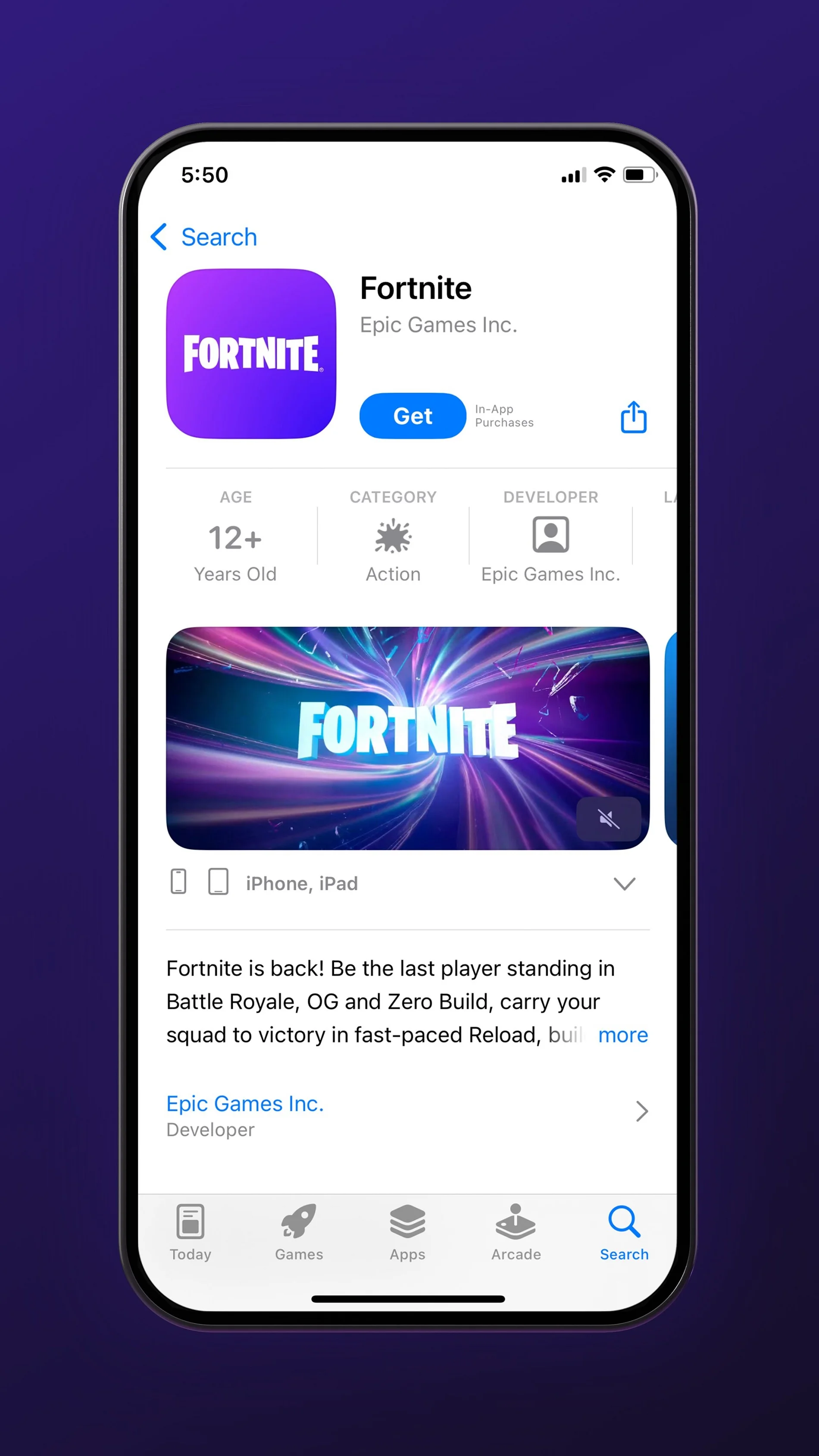 Fortnite вернули на устройства iOS в США спустя 5 лет - изображение 1 Fortnite вернули на устройства iOS в США спустя 5 лет - фото 1