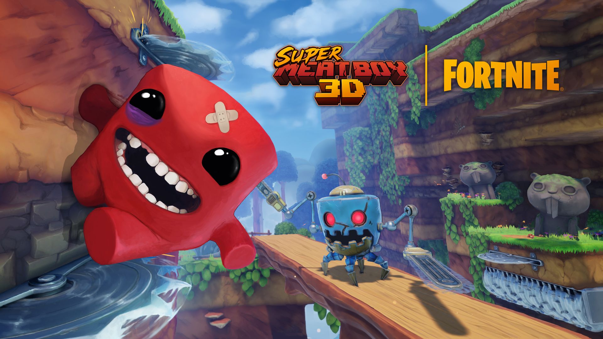 Коллаборация Fortnite и Super Meat Boy 3D: арт есть, а игры пока нет