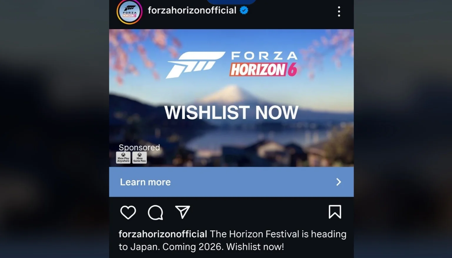 Forza Horizon: Япония станет новой игровой площадкой в 2026 году