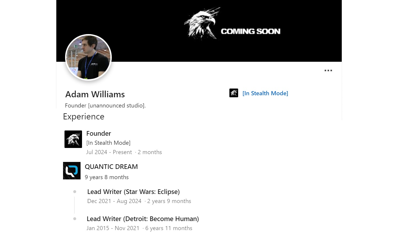 Quantic Dream покинул ведущий сценарист Detroit: Become Human и Star Wars Eclipse - изображение 1 Quantic Dream покинул ведущий сценарист Detroit: Become Human и Star Wars Eclipse - фото 1