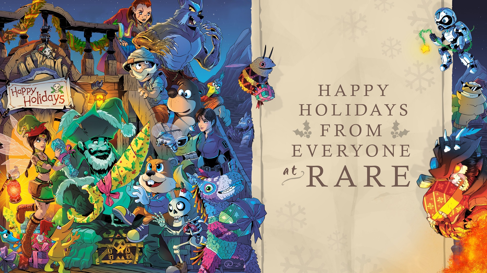 Герои Expedition 33, Atomic Heart и других игр красуются на открытках к Новому году - фото 18