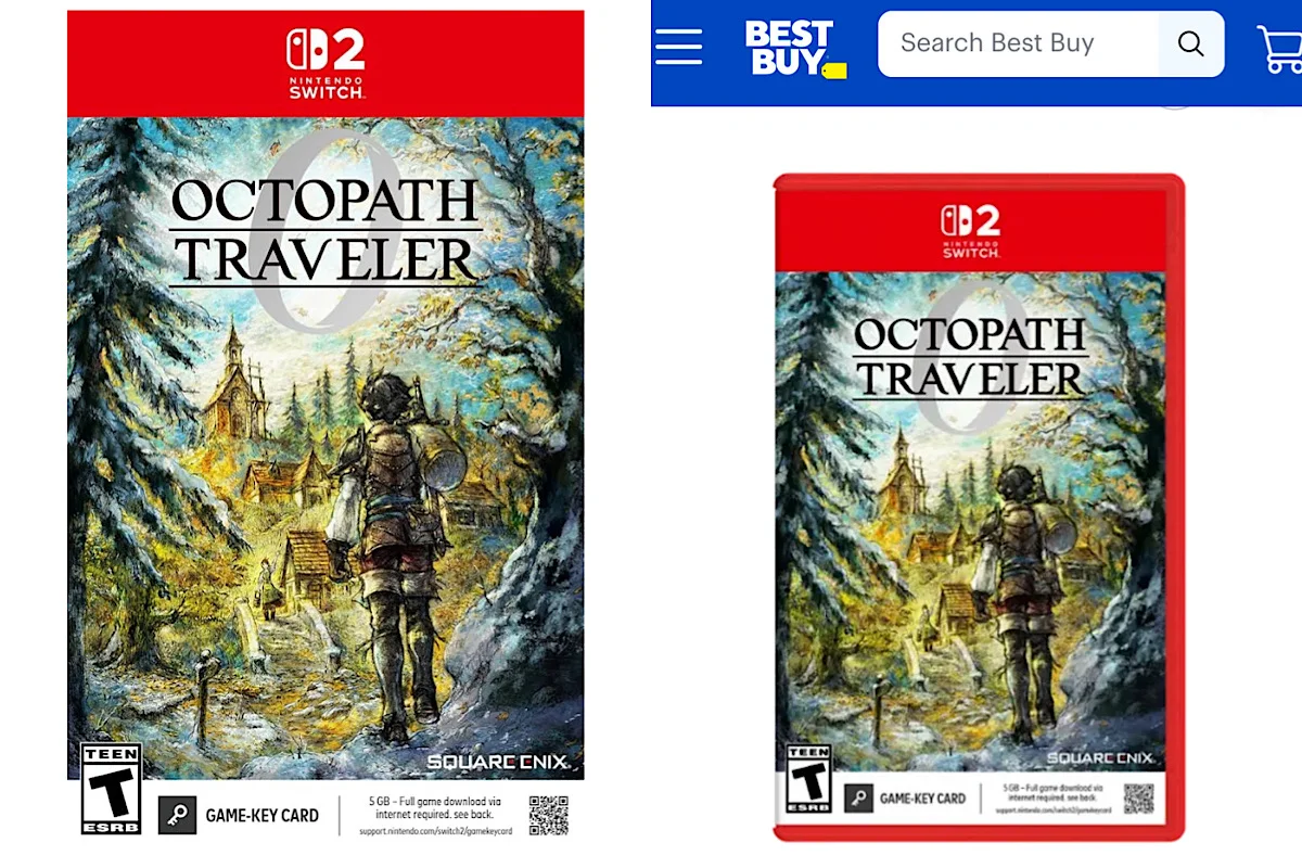Octopath Traveler 0: почему «физические» издания для Switch 2 — это просто карточки с кодом
