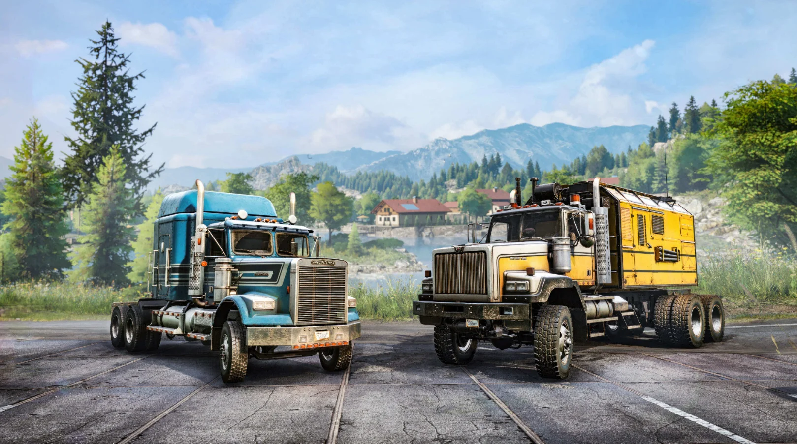  SnowRunner качает новые грузовики: Freightliner и Western Star выходят на бездорожье 