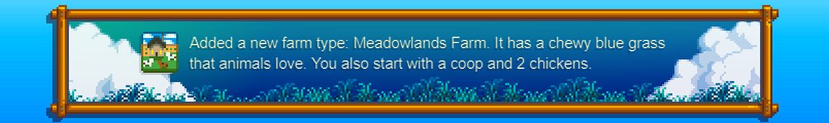 Игроки Stardew Valley смогут начать жизнь на заливном лугу с курятником - изображение 1 Игроки Stardew Valley смогут начать жизнь на заливном лугу с курятником - фото 1