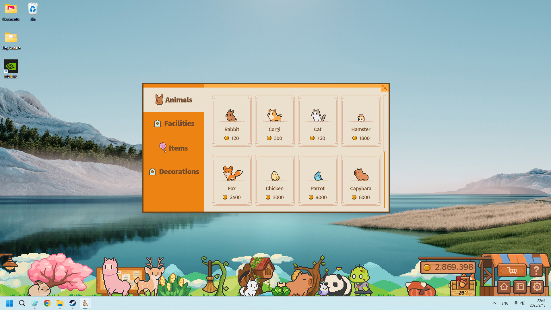 Источник: видеоигра Tiny Pasture